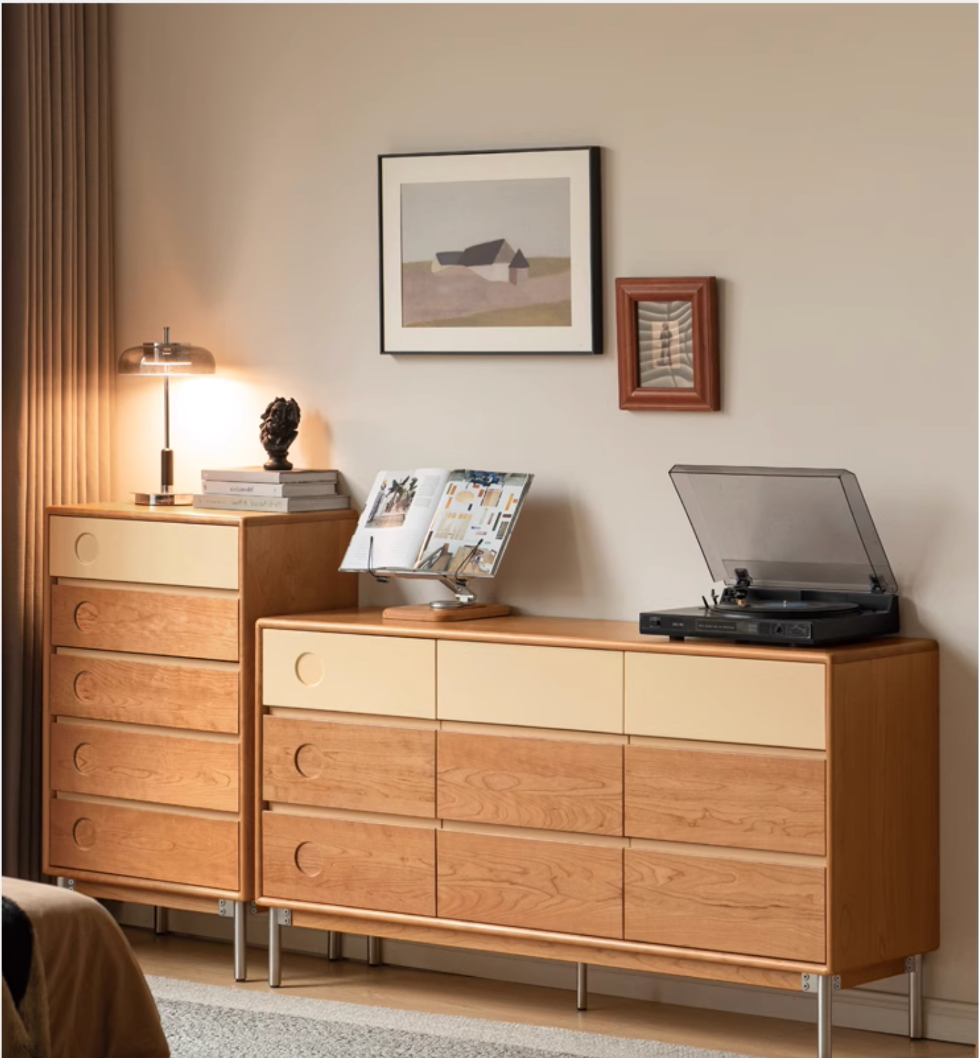 Poplar, Cherry Solid Wood Antique Style Drawer