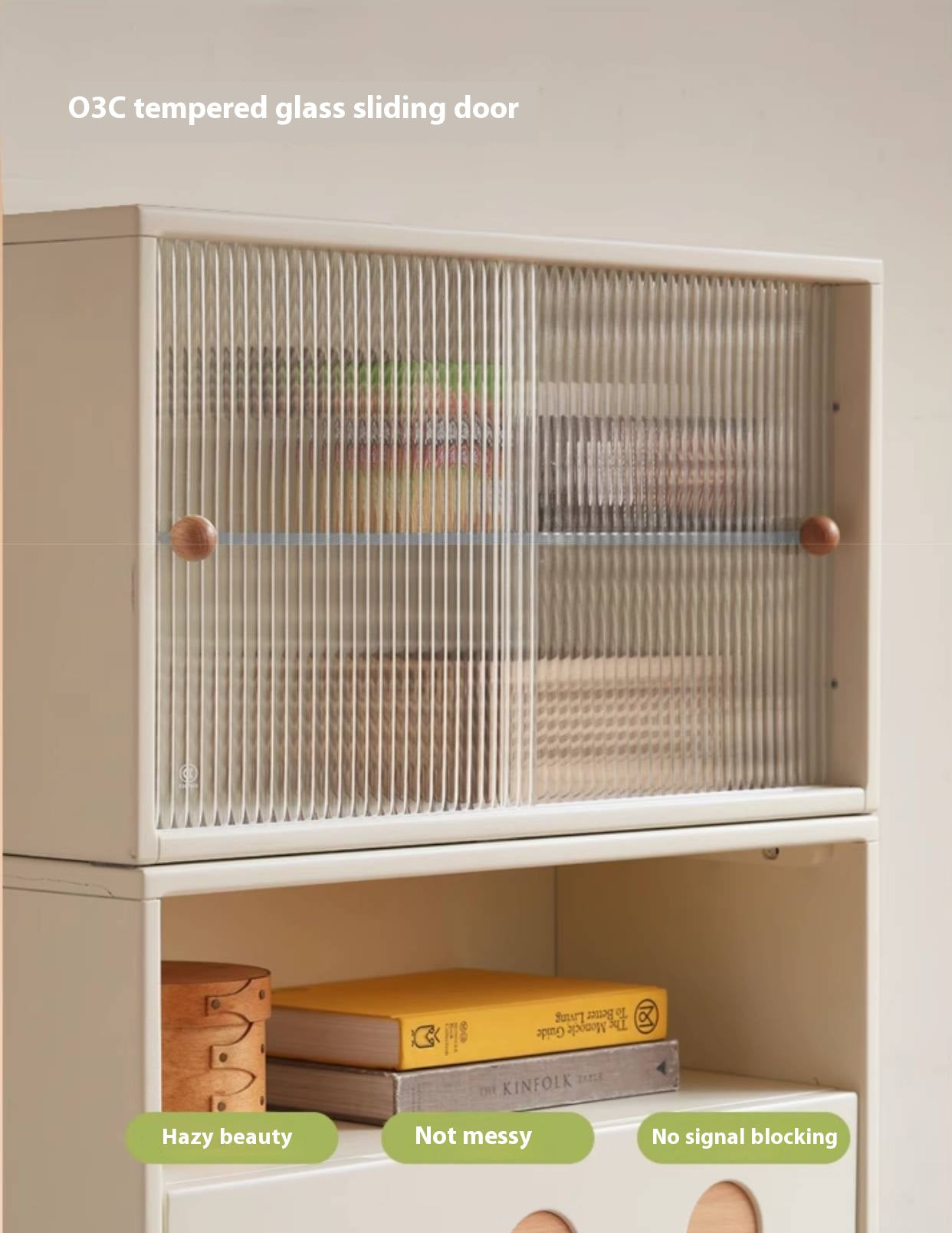 Rubber, Oak Solid wood Module Combination TV Stand.