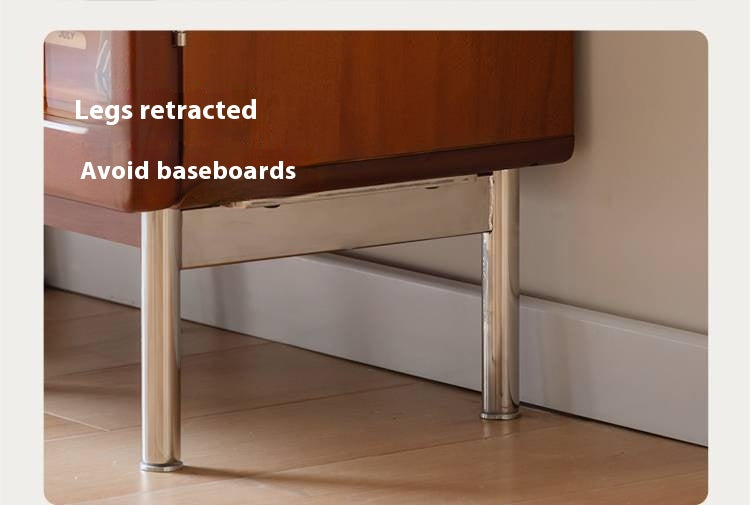 Poplar Solid Wood Bauhaus Style Side Cabinet