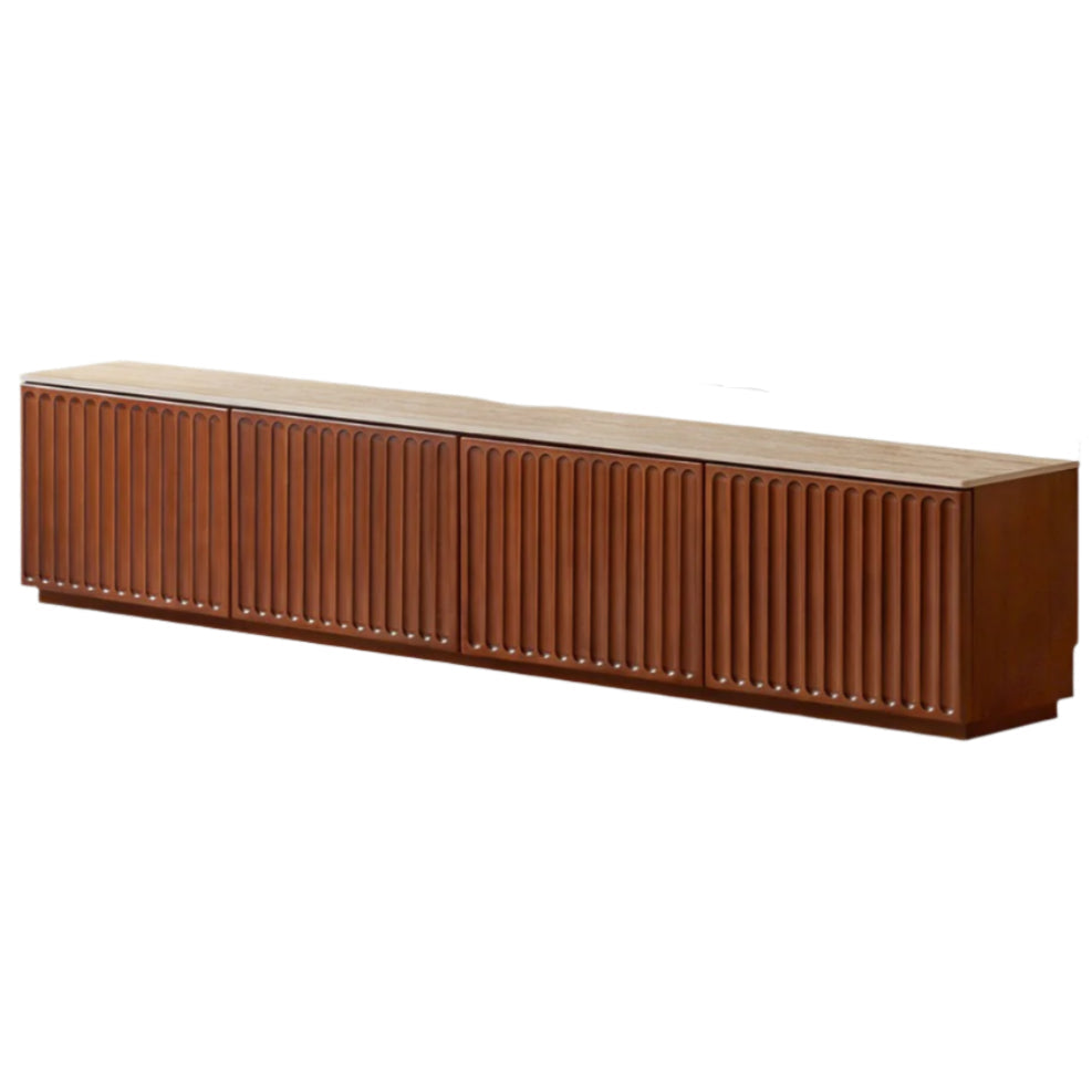 Poplar Solid Wood Antique Style TV Stand