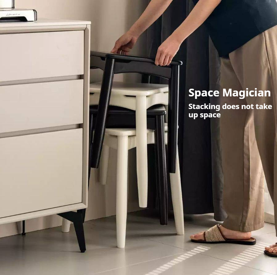 Solid Rubberwood Square Stools