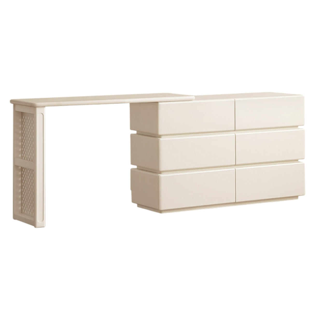 Solid Rubberwood Modern Dressing Table