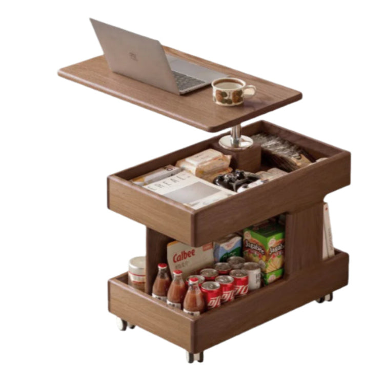 Oak, Ash, Cherry, Black Walnut Solid Wood Rotating Side Table