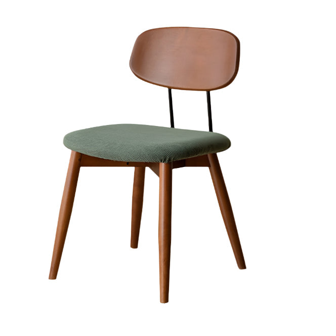 Set pcs 4 Beech, Cherry Solid Wood Medieval Style Soft Retro Dining Chair