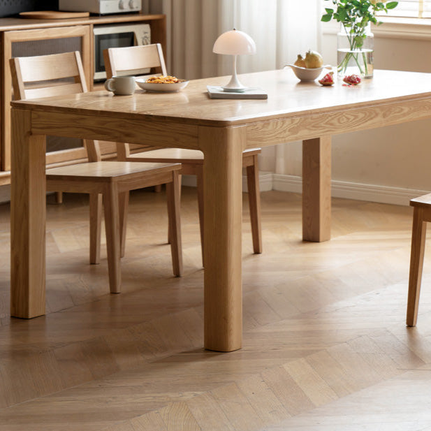 Oak Solid Wood Long Dining Table