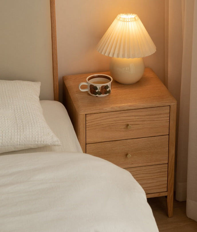 Oak Solid Wood Nightstand