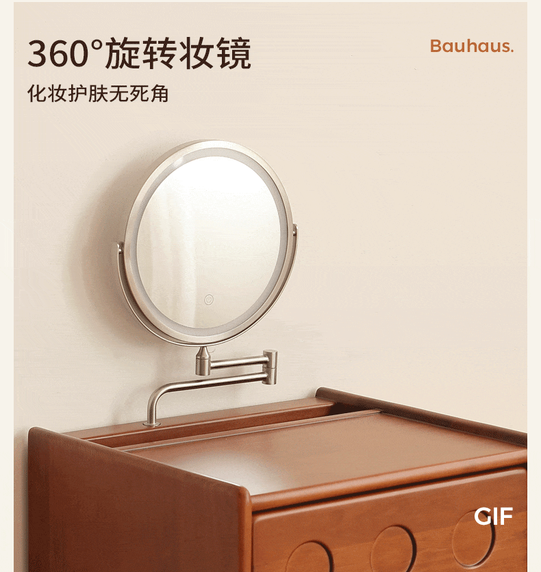 Poplar Solid Wood Classic Vintage Makeup Table