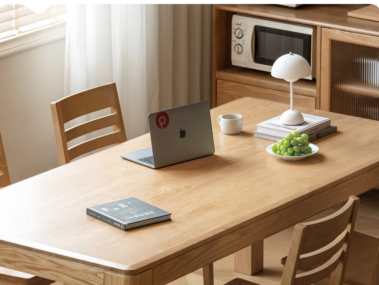 Oak Solid Wood Long Dining Table