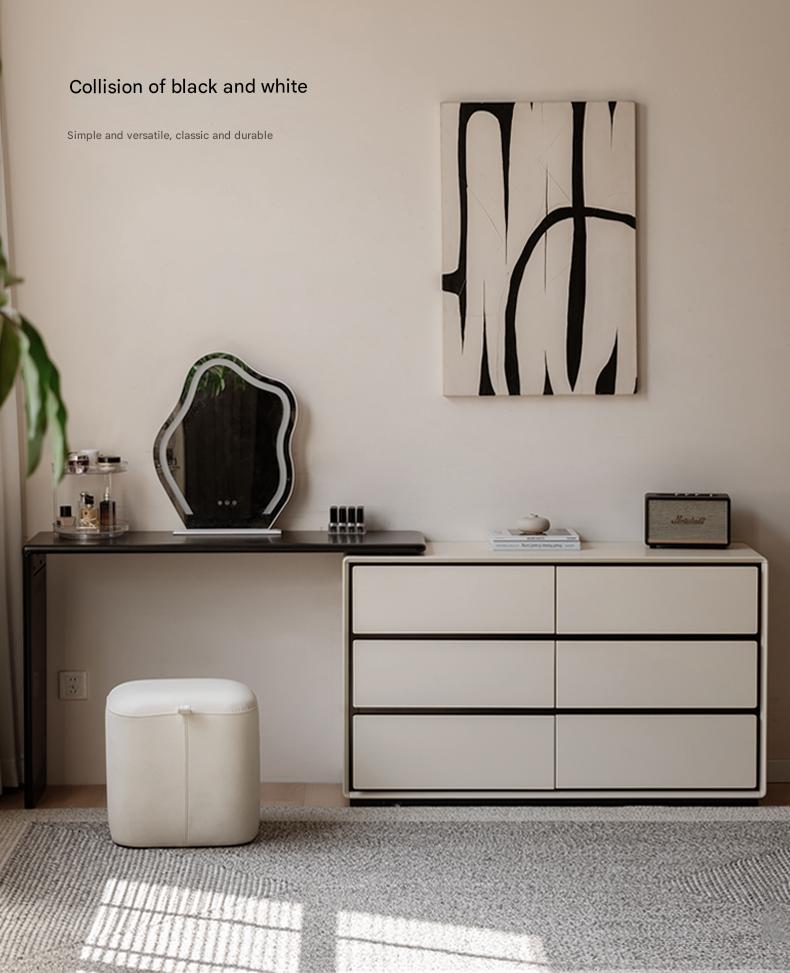 Solid Rubberwood Rotating Modern Dressing Table.