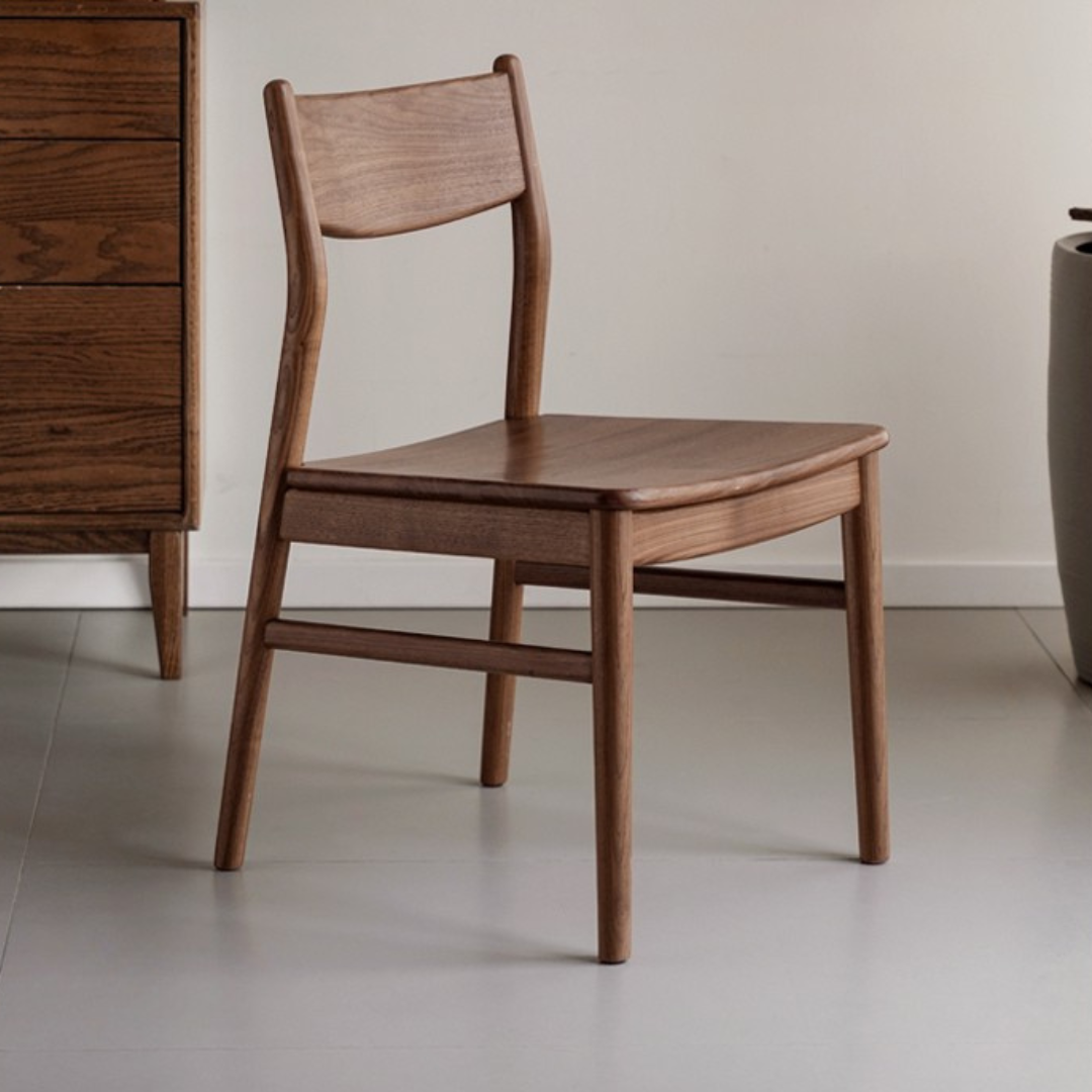 Set pcs 4 Black Walnut, Ash, Oak, Beech, Sandalwood, White Oak Solid Wood Dining Chair