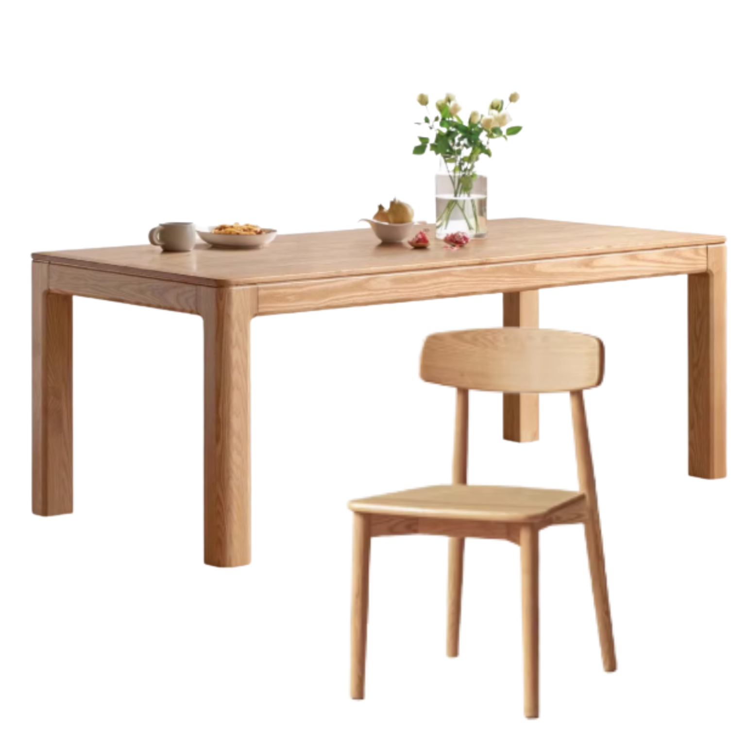 Oak Solid Wood Long Dining Table