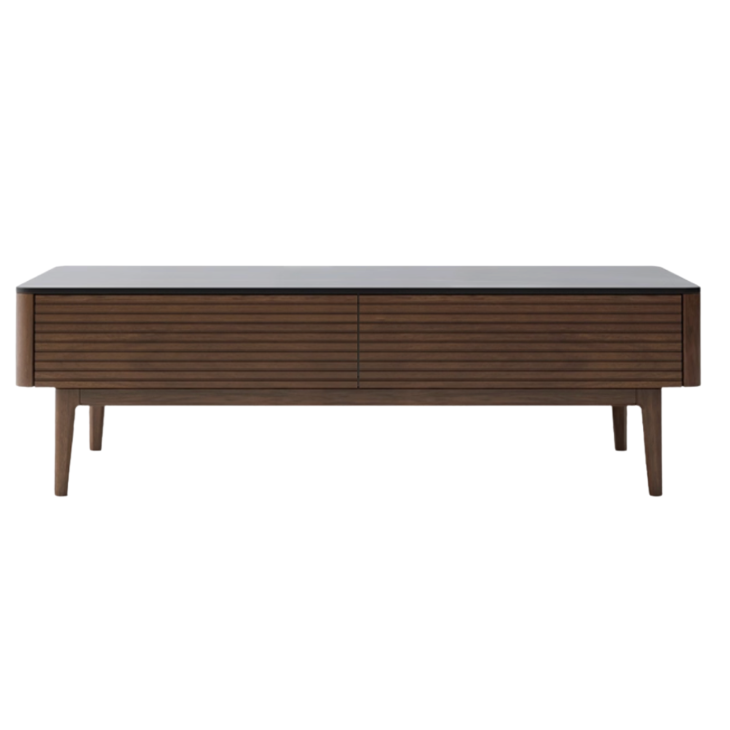 Sandalwood, Black Walnut Solid Wood Rock Plate Tea Table