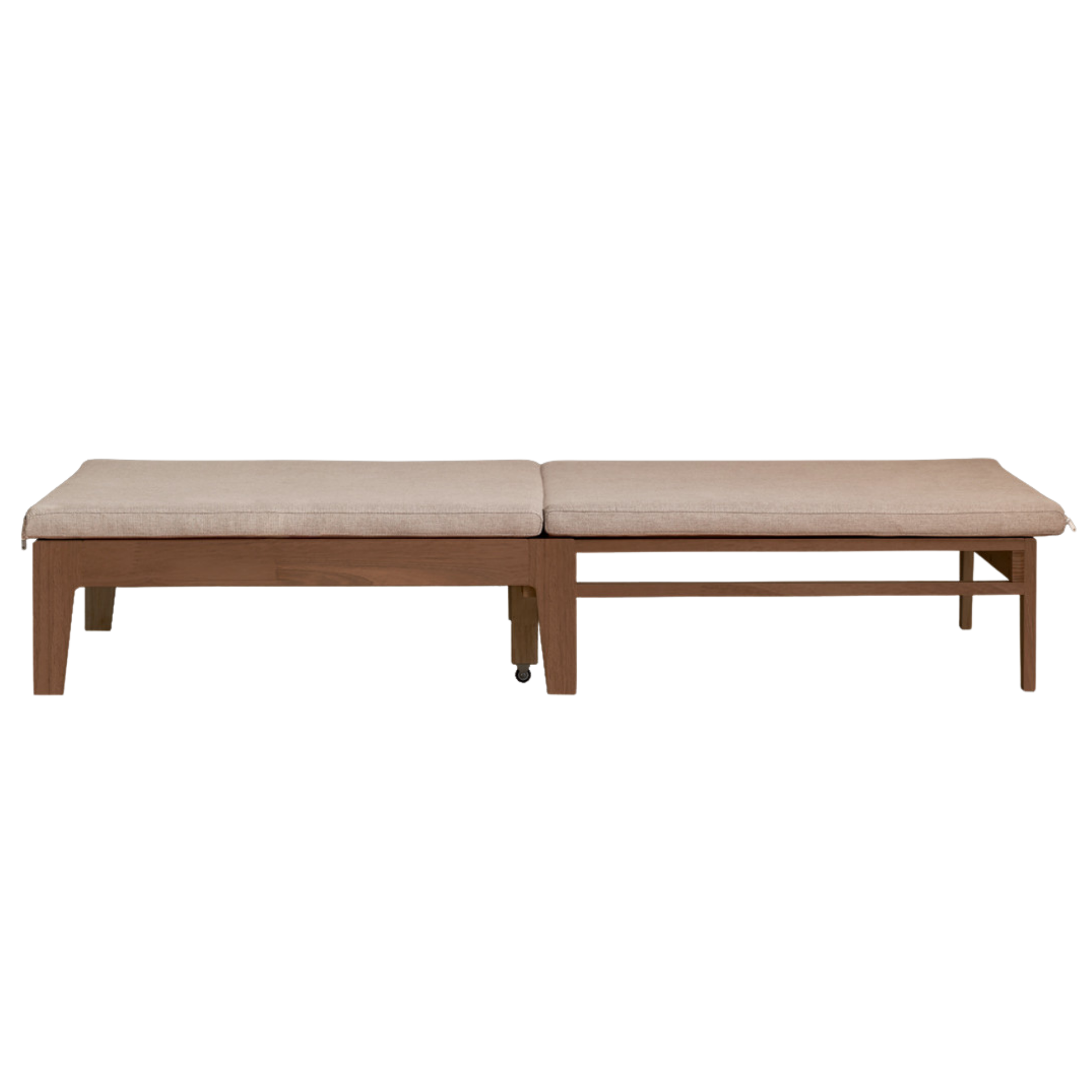 Oak, Solid RubberWood, Beech Solid Wood Sofa Bed Folding Single Bed