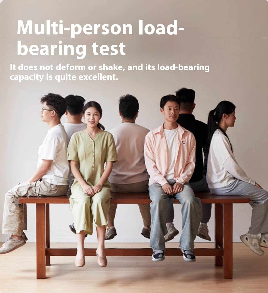 Poplar Solid Wood Mid Ancient Style Dining Table