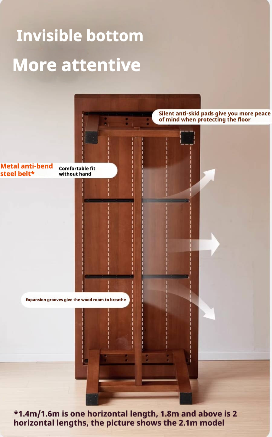 Poplar Solid Wood Mid Ancient Style Dining Table