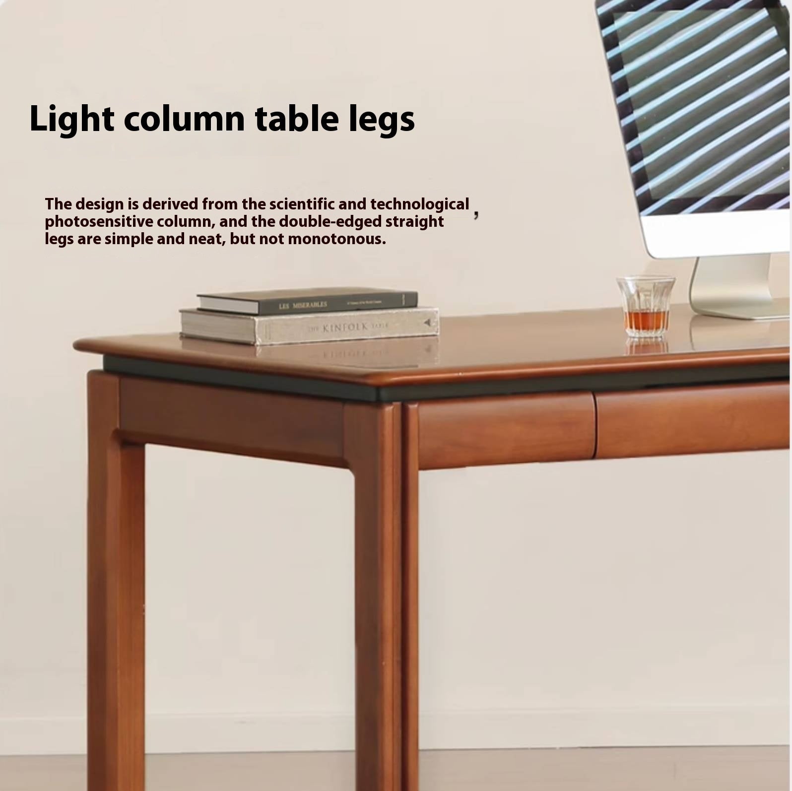 Poplar Solid Wood Antique Style Office Desk