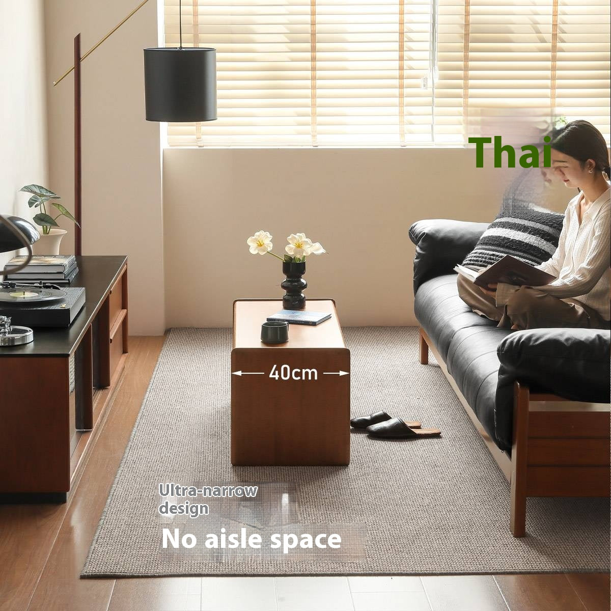 Poplar Solid Wood Ancient Style Coffee Table