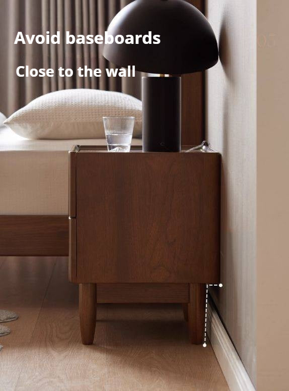 Sandalwood Solid Wood Modern Nightstand