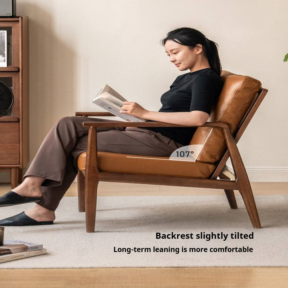 Sandalwood Solid Wood Modern Sofa Chair