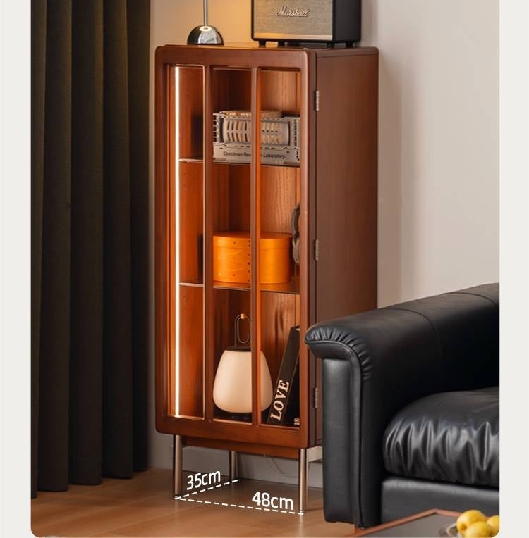 Poplar Solid Wood Bauhaus Style Side Cabinet