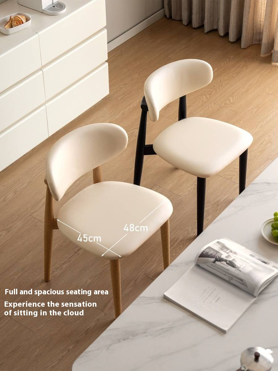 Set 4 pcs Ash Solid Wood Modern Soft Dining Chair