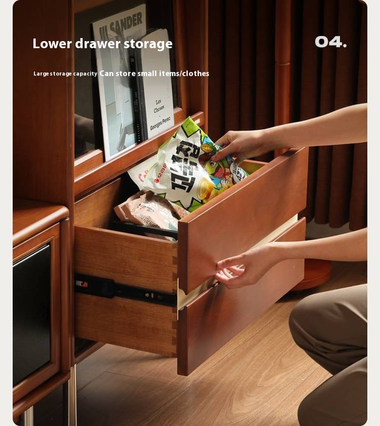 Poplar Solid Wood Ancient Style Side Cabinet