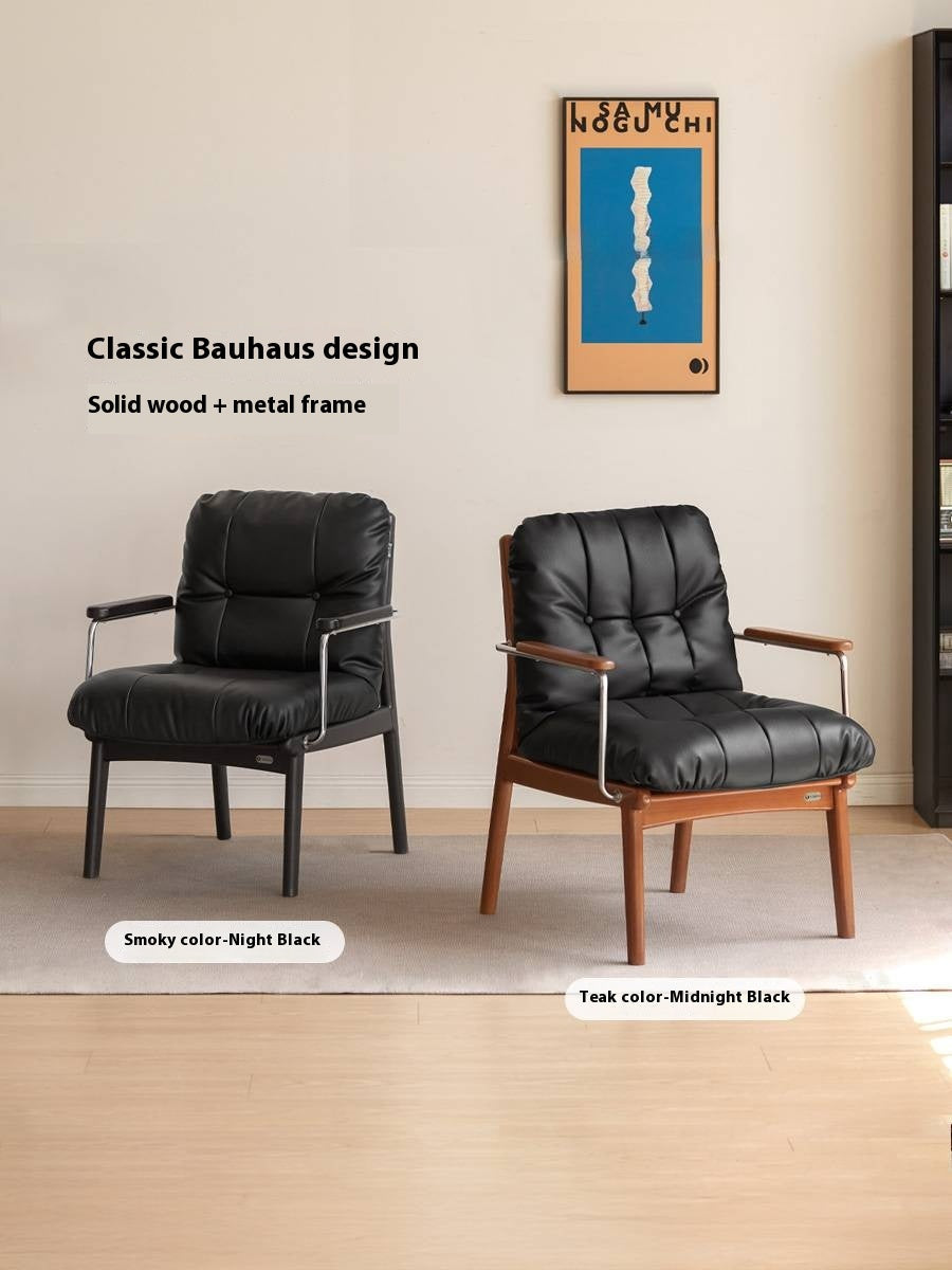 Solid Rubberwood Bauhaus Style Armchair