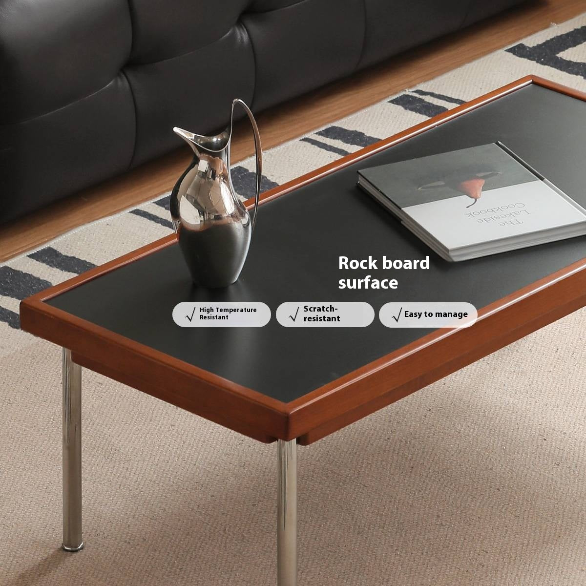 Poplar Solid Wood Ancient Square Tea Table