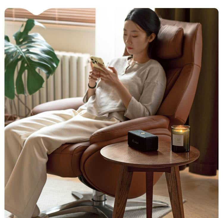 Oak, Solid Rubberwood Round Coffee Table Combination