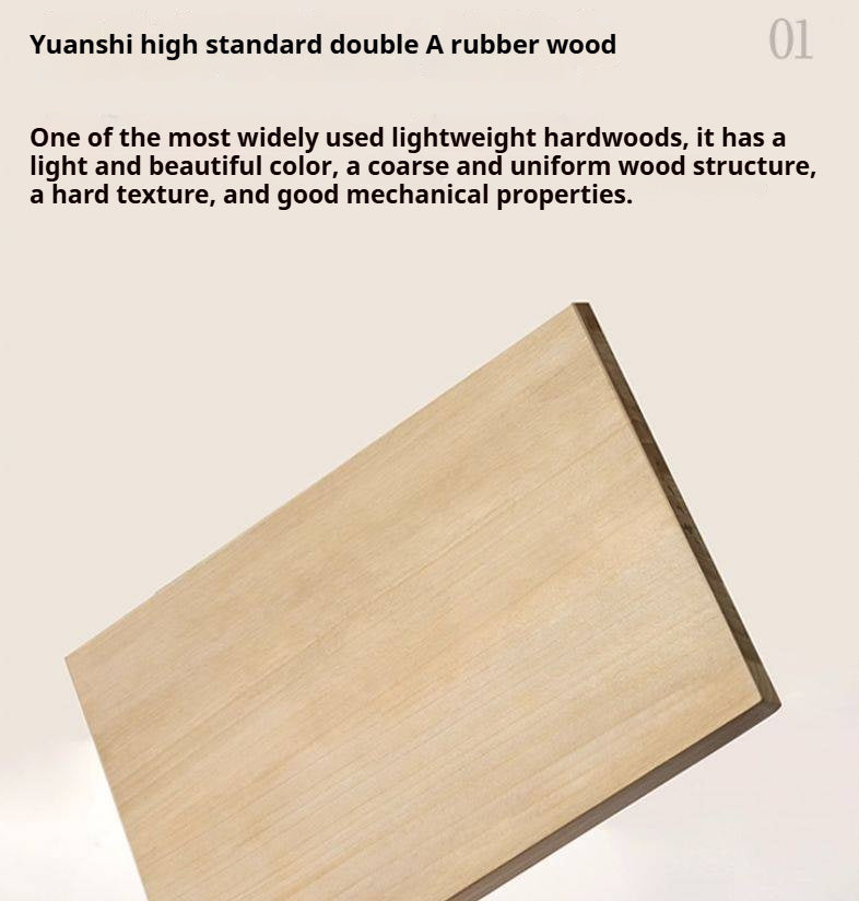 Solid Rubberwood Modern Drawer Chest