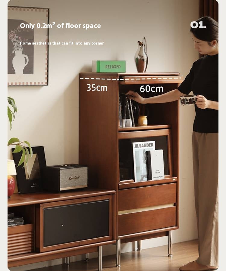 Poplar Solid Wood Ancient Style Side Cabinet