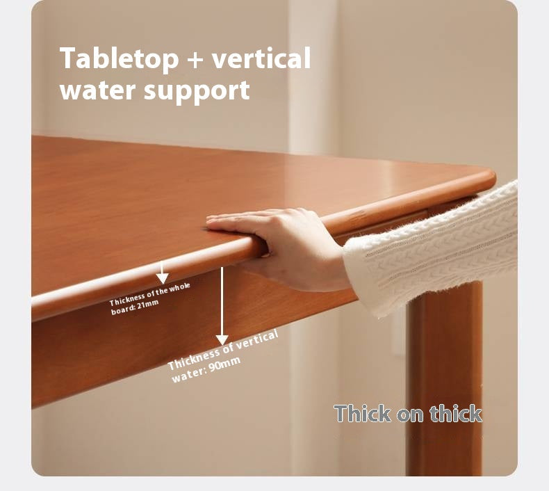 Poplar Solid Wood Antique Style Dining Table