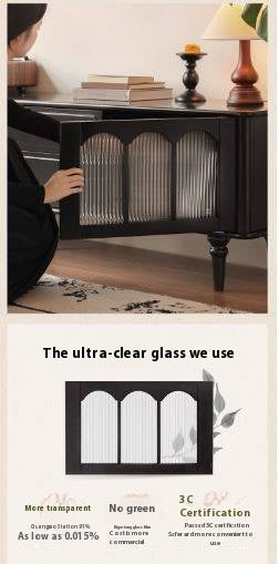 Solid RubberWood French Retro TV Stand