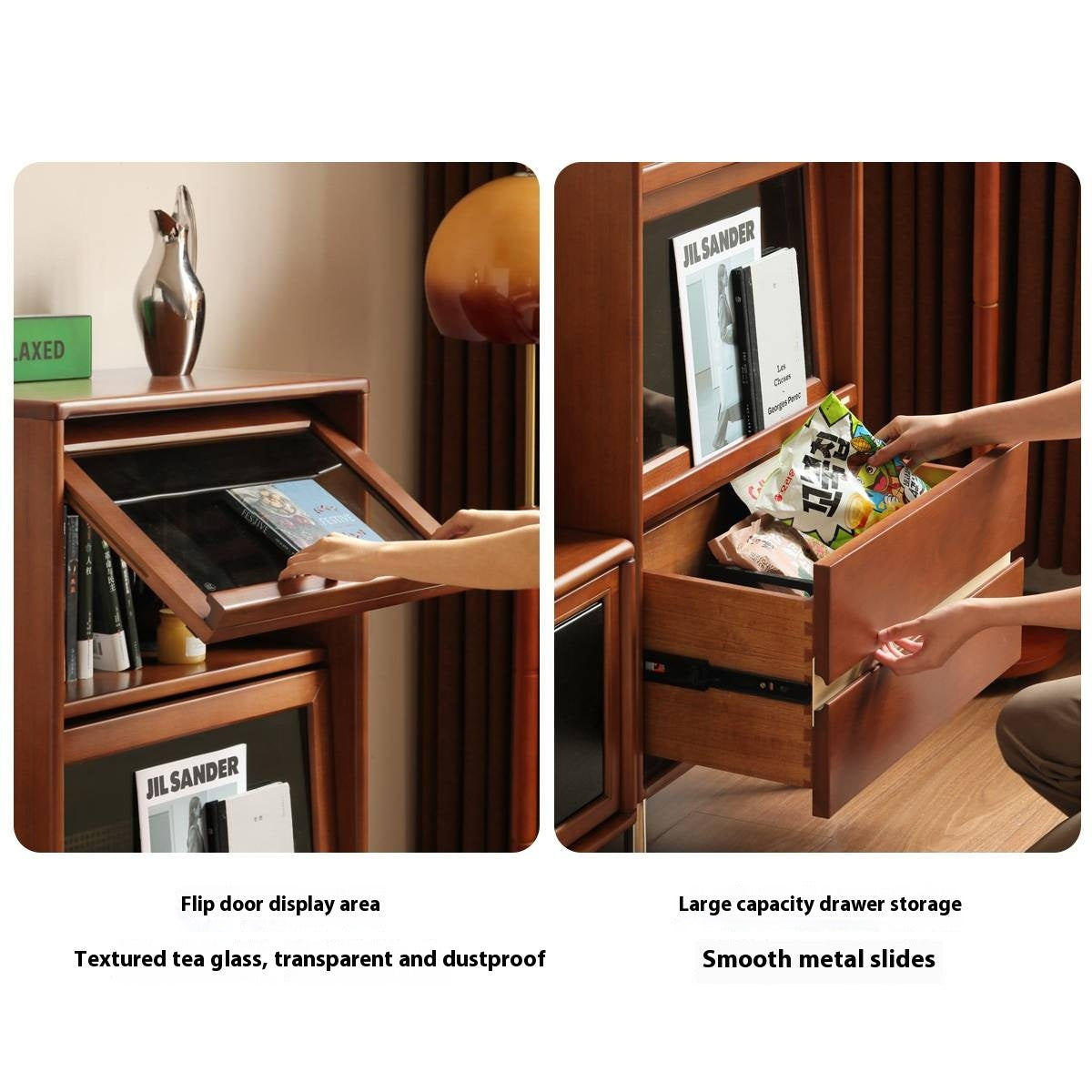 Poplar Solid Wood Ancient Style Side Cabinet