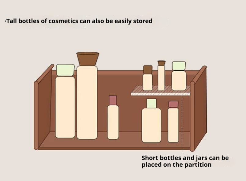 Poplar Solid Wood Classic Vintage Makeup Table