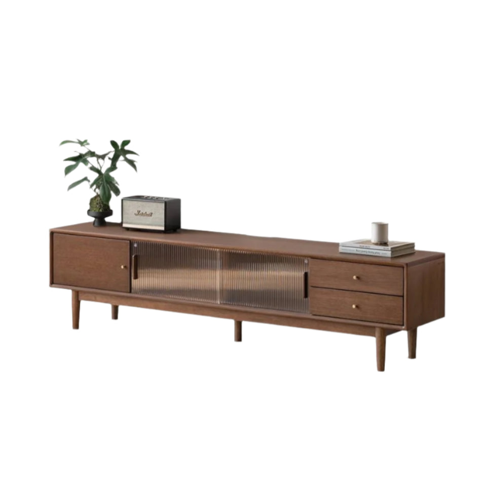 Teak Solid Wood Modern TV Stand