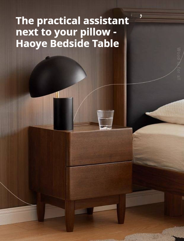 Sandalwood Solid Wood Modern Nightstand