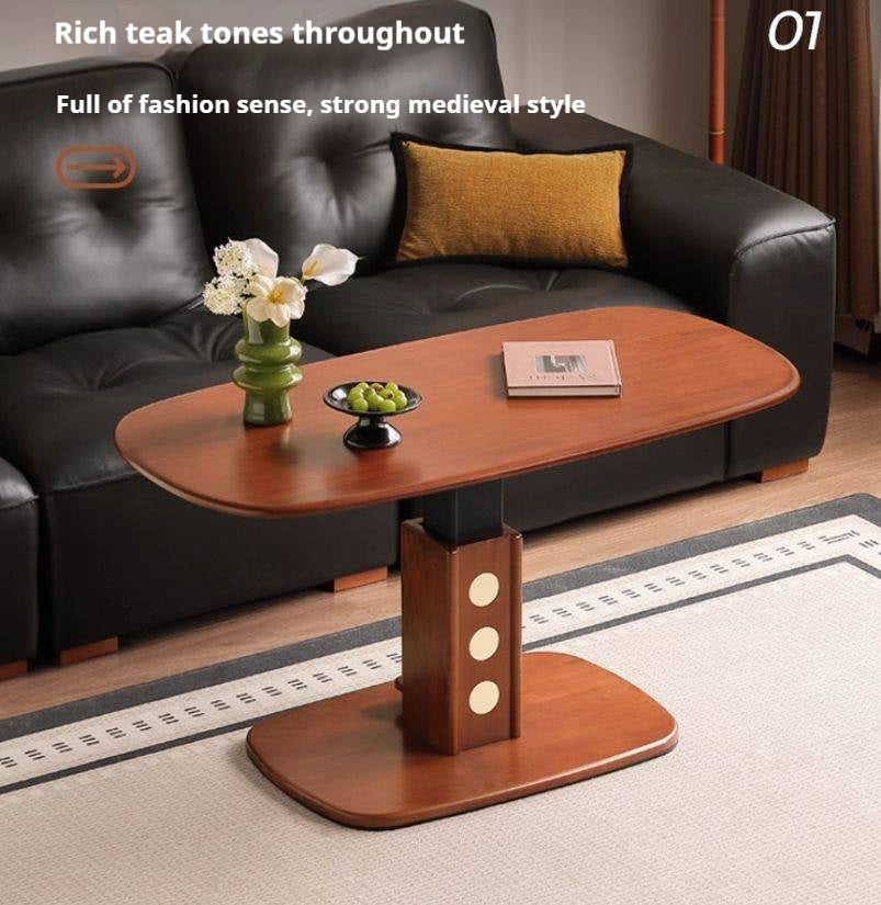 Poplar Solid Wood Ancient Style Elevating Tea Table