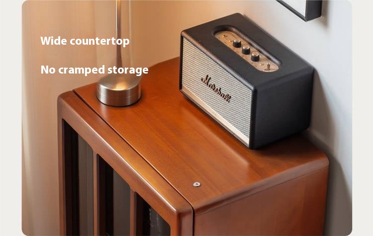 Poplar Solid Wood Bauhaus Style Side Cabinet