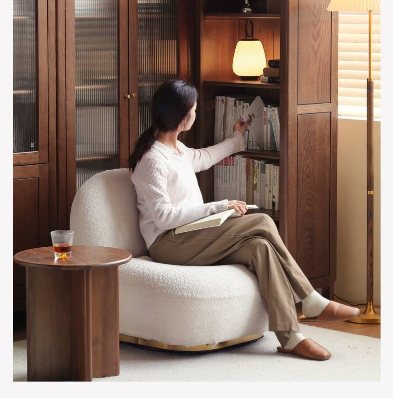 Solid Rubberwood, Oak Solid Wood Modern Bookcase