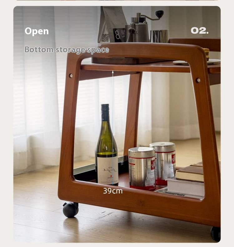 Poplar Solid Wood Antique Style Tea Table