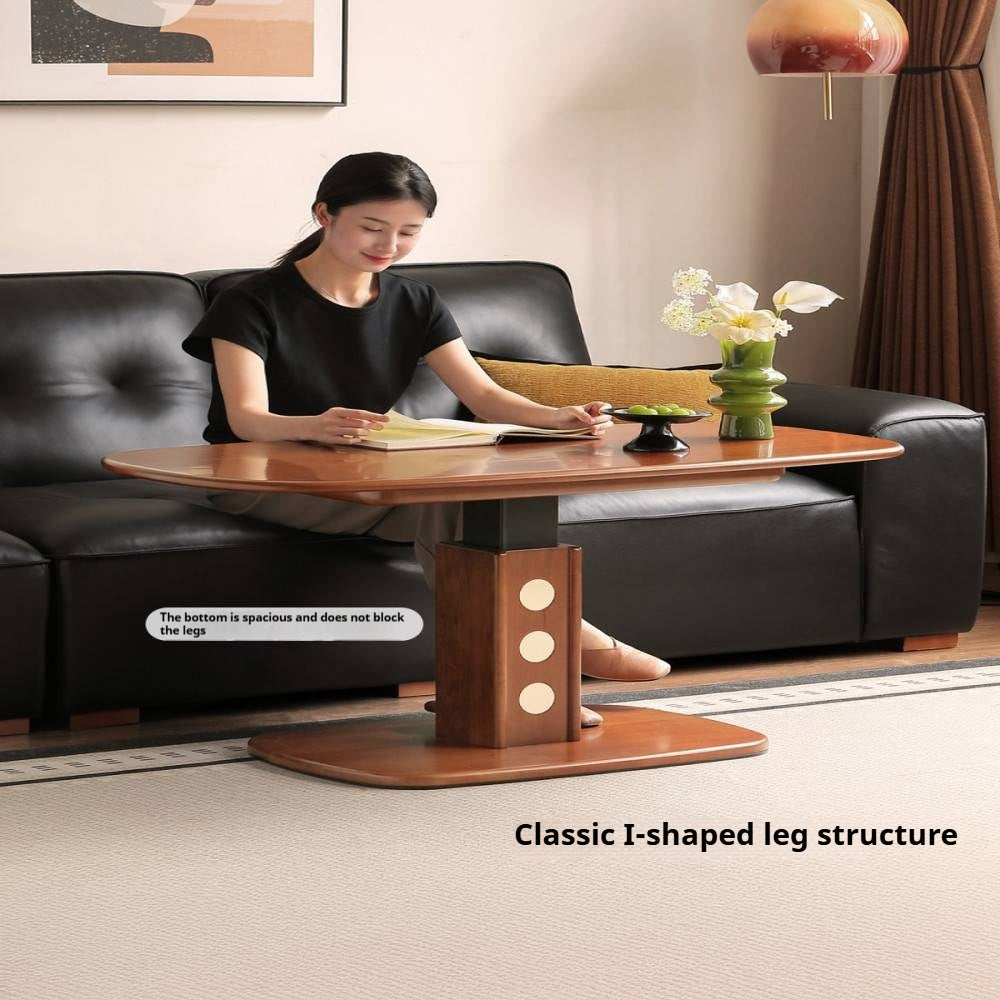 Poplar Solid Wood Ancient Style Elevating Tea Table