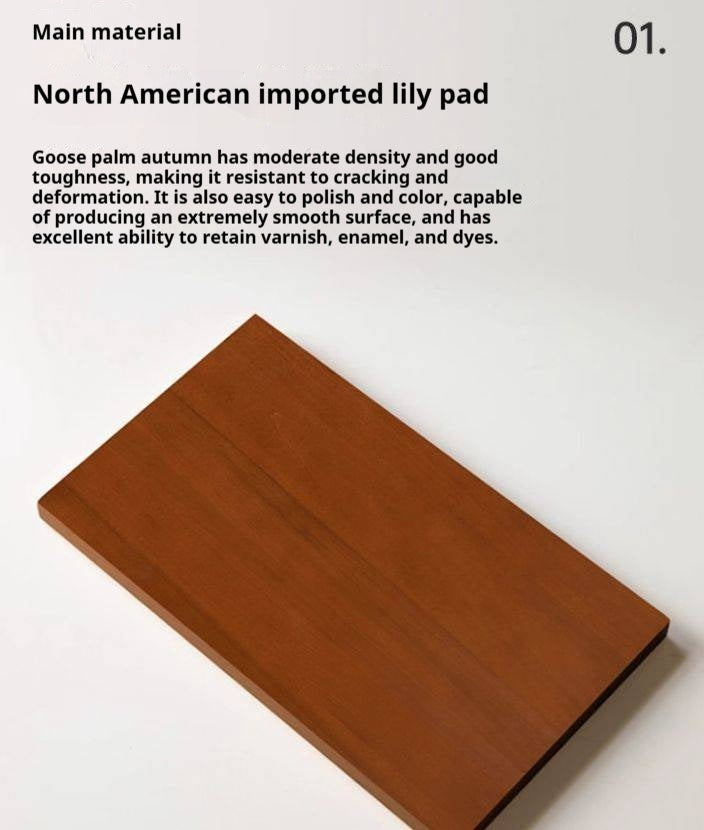 Poplar Solid Wood Island Dining Table Rotatable