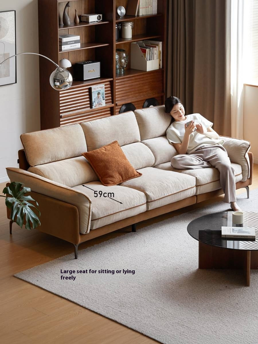 Pine Modern Style High Back Sofa