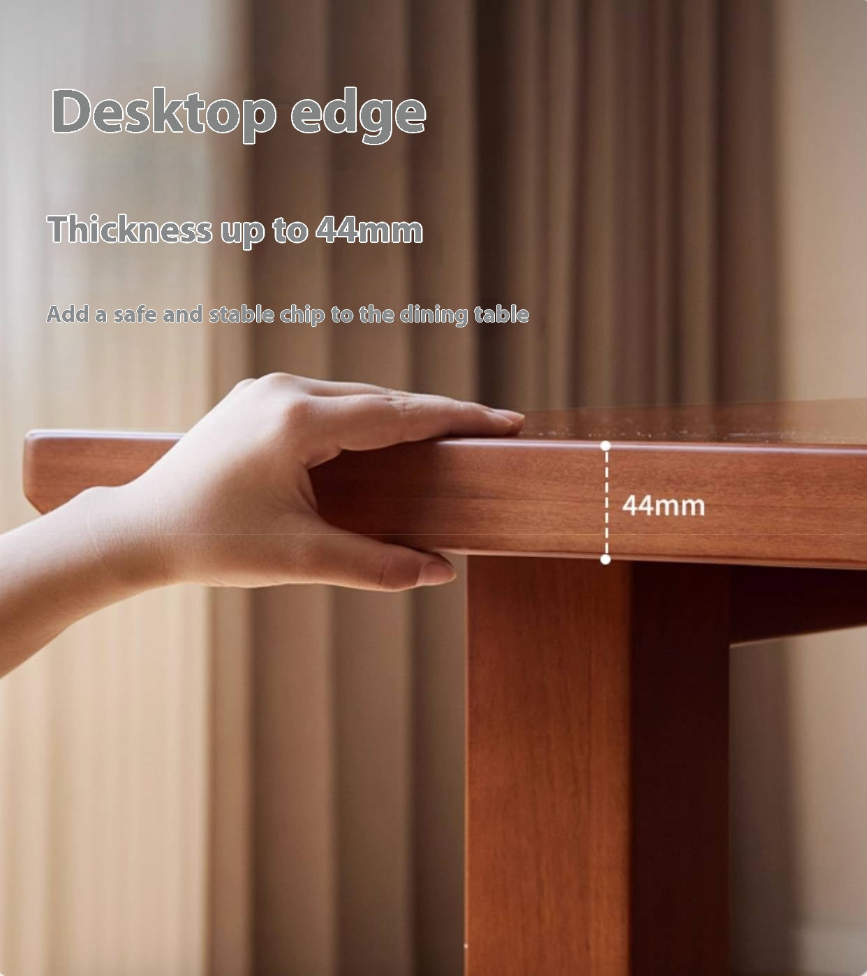 Poplar Solid Wood Mid Ancient Style Dining Table