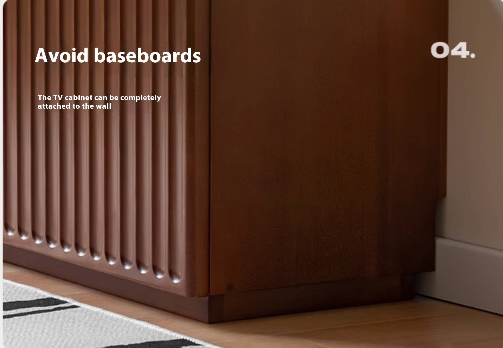 Poplar Solid Wood Antique Style TV Stand