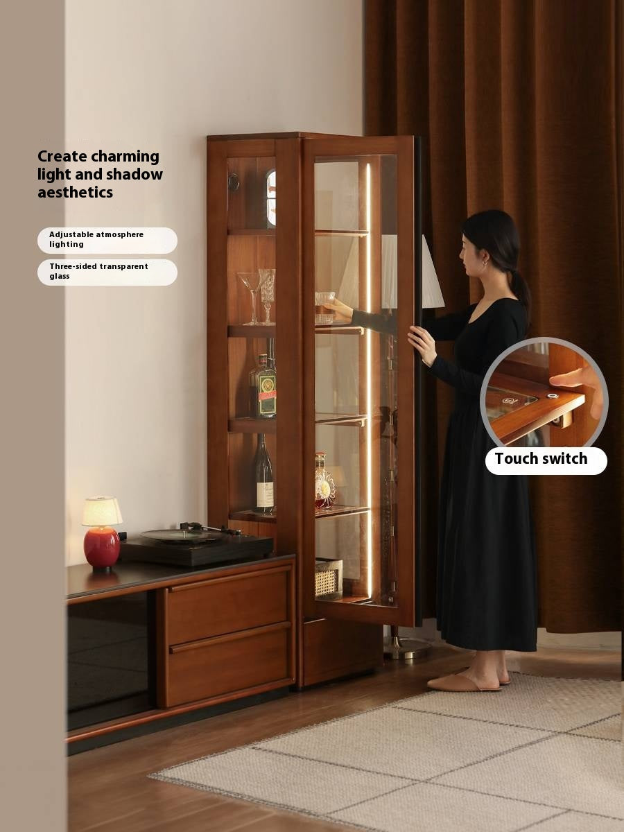 Poplar Solid Wood Antique Medieval Style Bookshelf