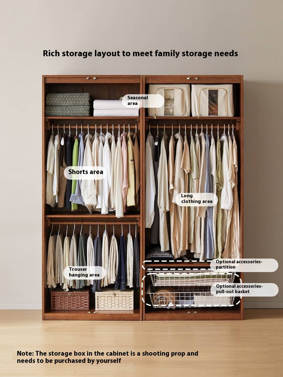 Poplar Solid Wood French Medieval Wardrobe