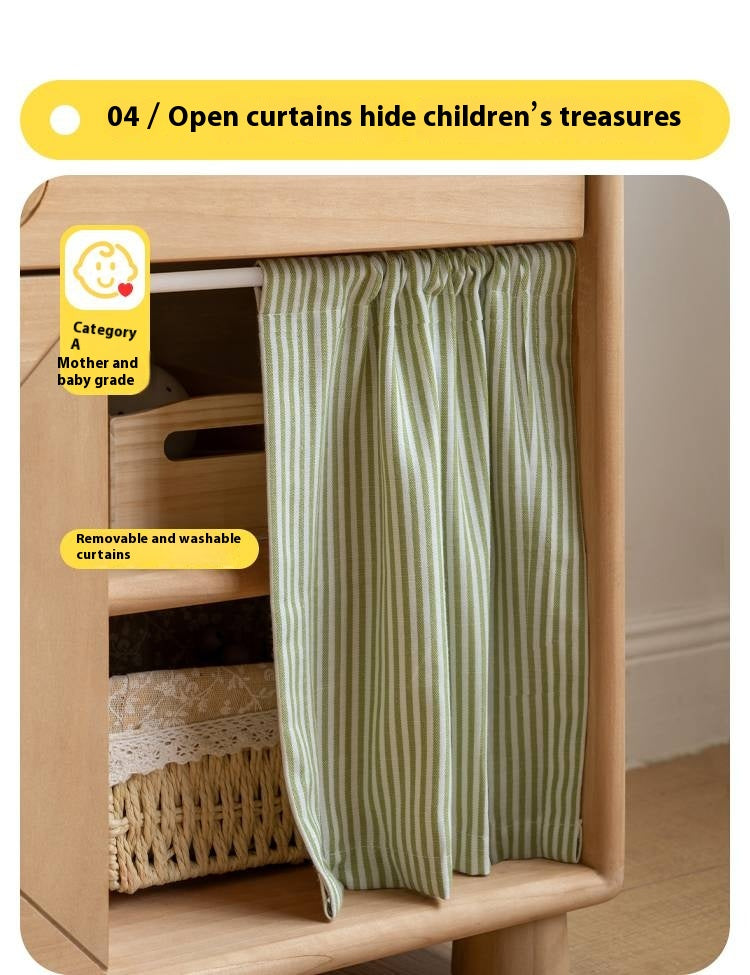 Poplar Solid Wood Montessori Kids Kitchen Cabinet