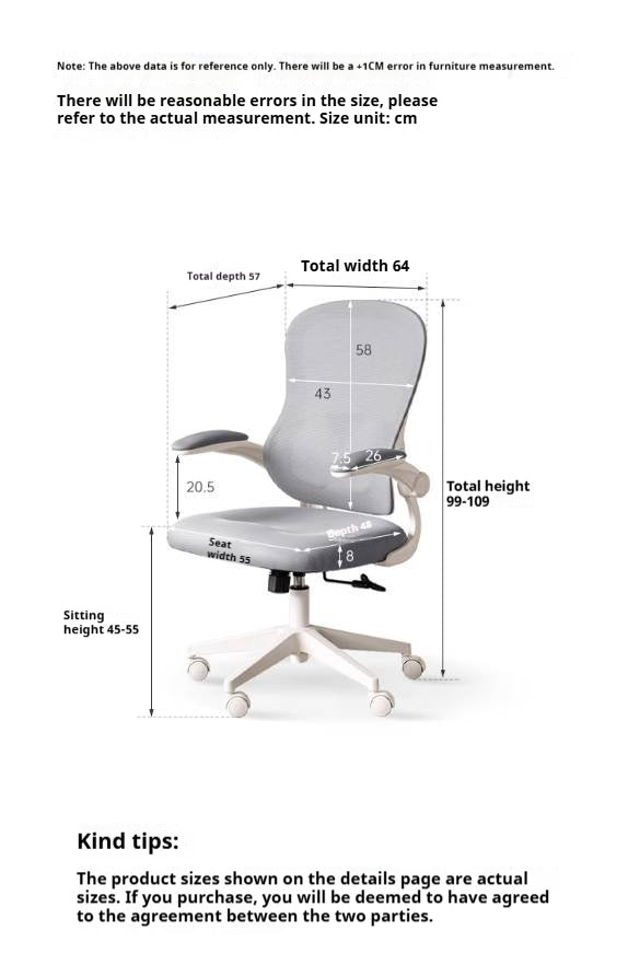 Rotating Ergonomic Modern Office Chair